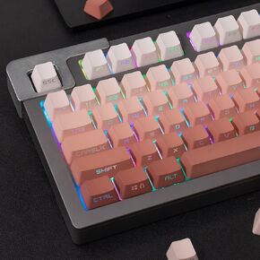 Sumgsn Gradient Cyan Keycaps PBT Double Shot Custom Keycaps Backlit OEM Profile 123 Keys for ANSI Layout 61/87/104/108 Cherry MX Switches Mechanical Keyboard