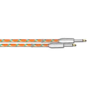 Starion Vintage Tweed Instrument Cable-20 Feet Length-Black, (ST-VTC20-BK)