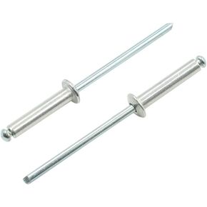 100pcs Aluminum Blind Rivets 1/8" Diameter x 5/8" Grip Length Pop Rivets Dome Head Blind Rivets