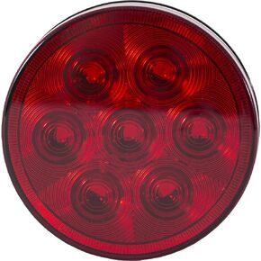 Buyers Products 4 Inch Red Round Stop/Turn/Tail Light with 7 LEDs - Light Only