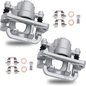 2PCS Rear Disc Brake Caliper Assembly w/Bracket Compatible for 2002-2018 Nissan Altima / 2003-2008 Nissan Maxima / 2019-2021 Maxima 19-B2780A 19-B2781A