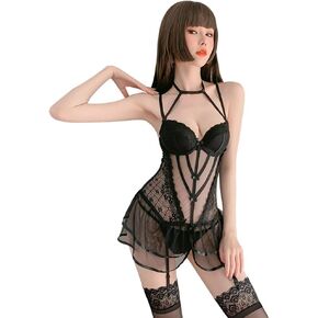 Women Lingerie Stretch lace Teddy Catsuit Petticoat Pajamas Cosplay Lingerie
