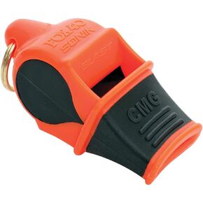 Fox 40 Sonik Blast CMG Safety Whistle with Breakaway Lanyard Multi Black/White