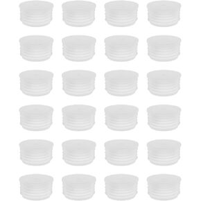 24PCS 24mm Dosing Adapters Press in Medical Syringe Bottle Adapter for Bottles with Outer Diameter of 24mm/0.94in