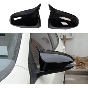 BOYOUS Car Styling ABS Door Ox Horn Rear View Mirror Shell Cover Caps Trim Exterior Decoration Accessories For Toyota Corolla 2014-2019, Not Fit 2019 Corolla Hatchback, Not Fit Without Signal Lights