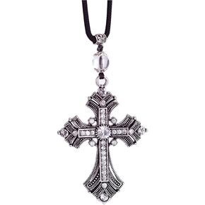 Car Pendant Metal Diamond Hanging Cross,Bling Car Pendant,Car Rear View Mirror Charm,Car Glam Decoration Charm,1Pcs