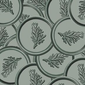 Mingting Wax Seal Stickers, 20 Pack Eucalyptus Wedding Invitation Envelope Seals Stickers Antique Gold Self- Adhesive Wax Stickers for Christmas Birthday Baby Shower Party Essentials Gift Wrapping