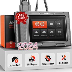 ANCEL HD3500 Pro Pickup Truck OBD2 Scanner with Bidirectional/Service Reset, All Systems Diesel Diagnostic Tool Light Truck & Car 2 in 1 Code Reader for Ford/Dodge/Chevy/GMC/Toyota/Honda/Nissan/Isuzu
