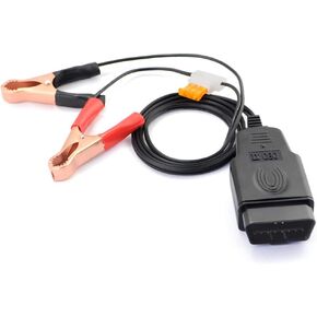 Electric Car Battery Replacing Tool Helper Auto Computer Power-Off Memory Cable Car ECU Memory Saver OBD Battery Replacemnt Kit Black