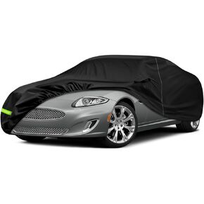 Waterproof Car Cover Compatible with 2006-2015 Jaguar XK/XKR Accessories, All Weather Classic Car Covers with Inner Cotton&Zipper Door for Snow Rain Protection
