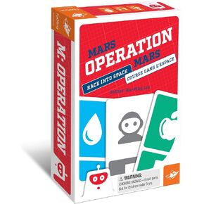 Foxmind Games: Mars Operation Game, A Logical Card Game with Robots in Space, Fun for Families and Friends, and can Also be Played Solo. for Ages 8 and up.