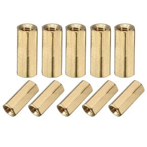 uxcell M3x12 Female-Female Hex Brass PCB Motherboard Spacer Standoff for FPV Drone Quadcopter, Computer & Circuit Board 35pcs