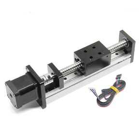 150mm Length Travel Linear Stage Actuator with Square Linear Rails Ballscrew SFU1204 with NEMA17 Stepper Motor for DIY CNC Router Parts X Y Z Axis