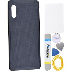 Black Plastic Back Cover Replacement for Samsung Galaxy Xcover Pro SM-G715FN and Tool Kit