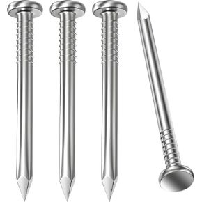 Hardware Nails, Wood Nails, Long Nails, Galvanized Concrete Wall Nail for Hanging Pictures and Woodworking, Cement Nails Suit for Drywall and Pine (3/4 In)