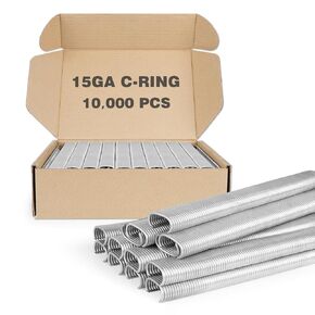 SC7 15 Gauge 3/4'' Crown C Ring Staples C-Rings Hog Rings