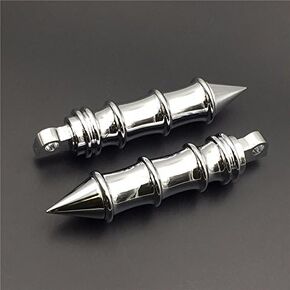HONGK- Motorcycle Black Bamboo Style Foot Peg Foot Rest Compatible with FLSTFB Fat BOY XL883 DYNA FXDF FLSTF SOFTAIL XL Road King Sporster FXCW FXCWC FXS FXSB FXSBSE [B01BI81TLG]
