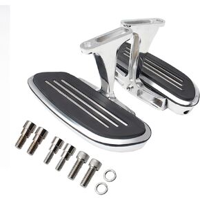 Passenger Floorboards,Road Glide Floorboards Motorcycle Foot Pegs Compatible with Harley Touring Models Electra Glide Road Glide Road King Street Glide 1993-later (Black)