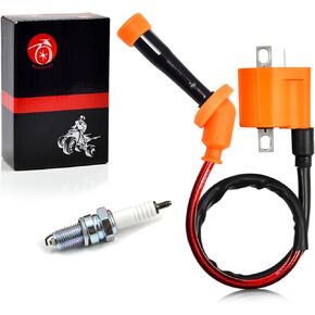 Ignition Coil & Spark Plug Compatible with Suzuki LTZ400 LT Z400 Quadsport Z400 2003-2009 2012 2013 33410-09F00