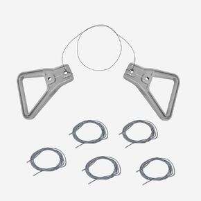 أداة إزالة شعار السيارة مع 5 قطع سلك PE بطول 60 سم لإزالة شعارات السيارة ولوحات الأسماء والشارات ولوحات علامات اللصق بسهولة، أدوات لف الفينيل للمساعدة على الشكل المريح (أحمر) in Kuwait