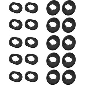 10 Pairs S/L Galaxy Buds Live Ear Tips Adapter Set Replacement Wing Earbuds Cushion Ear Gel Cover Skin Accessories Compatible with Samsung Galaxy Buds Live SM-R180, Mystic Black