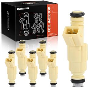 A-Premium Fuel Injectors Set of 6 Compatible with Ford Explorer 1999-2000, Ranger 1999-2000 & Mazda B4000 1998-2000 & Mercury Mountaineer 1999, 4.0L, Replace# F87Z9F593FA, F87Z9F593HA