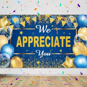 We Appreciate You Banner Thanks for All You Do Backdrop Pastor Appreciation Decor Banner Thank You Banner Employee Staff Appreciation Gift Teacher Doctor Retirement Graduation Appreciation Party Decor