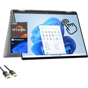HP Envy 2-in-1 Laptop, 16" WUXGA IPS Touchscreen Display, AMD 8-Cores Ryzen 7 8840HS (Up to 5.1 GHz), 16GB DDR5, 1TB PCIe SSD, Backlit KB, Webcam, Wi-Fi 6E, USB-C, HDMI, PDG HDMI Cable, Win 11 Pro