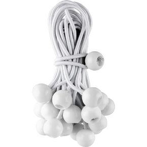 EHOMEA2Z Ball Bungee Cords 25 Pack 6-inch Diameter Bungee Balls for Canopy, Net, Posts, Garden, Tools, Cords, 5mm Weather-Resistant Cord, 100% Latex UV Treated - Ideal for Indoor and Outdoor Use
