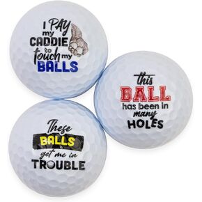 Naughty Balls, Prank Golf Balls for Men, Funny Golf Gifts for Bachelor Party Favors