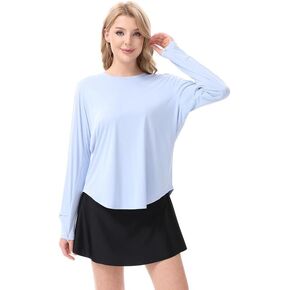 Women's Long Sleeve Shirts UPF 50+ UV Workout Sun Shirts Lightweight Quick Dry Tops Outdoor Clothing for Hiking Fishing