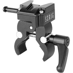 Crab Clamp with Universal V-Lock Mount Quick Release Adapter for DSLR Camera Battery Accessory