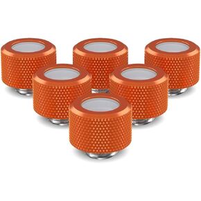 PrimoChill 14 مم OD Rigid SX Fitting - 6 Pack - Sky White