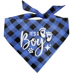 It's A Boy Dog Bandana, Dark Blue Dog Bandana, Gender Reveal Dog Bandana, Dog Bandana Pregnancy Announcement, Dog Bandana for Small Medium Large Dog, Pet Dog Triangle Scarf, Gift for Dog Lover (E57)