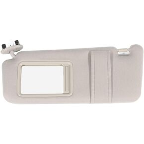 SCITOO Beige Left Driver Side Interior Sun Visor fit for Toyota Camry 2006-2011 with Sunroof (OE:74320-06800-E0)