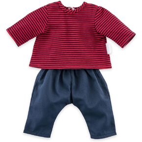 Corolle - Striped T-Shirt and Pants - Clothing Outfit for 12" Baby Dolls