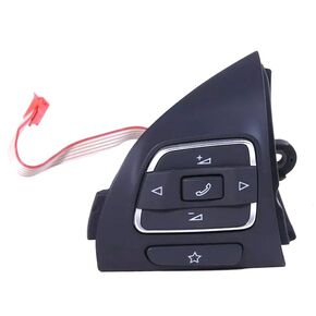 Interior Steering Wheel Control Button Compatible for VW Golf 6 GTI MK6 Jetta Tiguan Replaces OE# 5C0959538 5C0959538B (Right Side)