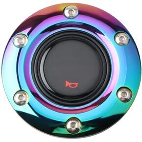Steering Wheel Horn Button, Colorful Steering Wheel Horn Buttons Universal Steering Wheel Horn Button Steering Wheel Horn Button Replacement 6 Screw Steering Wheel Cover