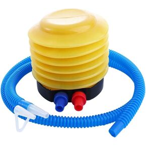 Foot Air Pump, Portable Plastic Foot Pump Air Hand Foot Pump Inflator Sports Inflatable Pump for Balloon Yoga Ball Bed Mattress Cushions(Yellow)