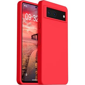 OTOFLY Designed for Pixel 7 Case, Silicone Shockproof Slim Thin Phone Case for Google Pixel 7 6.3 inch (Apricot)