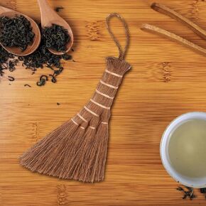 Whisk Broom, Mini Broom for Home Tea Tray Whisk Brooms Small Hand Tea Set Brush Small Broom Sweeping Hand Broom Outdoor Broom Brooms for Sweeping Indoor