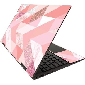 MIGHTY SKINS for HP Envy x360 15"" (2020) - Rose Gold Pattern | Protective, Durable, and Unique Vinyl Decal wrap Cover | Easy to Apply, Remove, and Change Styles | Made in The USA, Solid Lavender