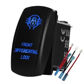 Blue Led Front Locker Rocker Switch Differential Locker 5P ON Off Toggle Switch for The ARB/Carling/NARVA 4x4 Caravan Camper Van Trailer RZR 12V 24V