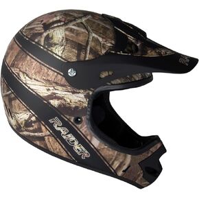 Raider Ambush Mossy Oak Unisex-Adult MX Off-Road Helmet (Blaze Orange Break-Up Infinity Camo, XX-Large)