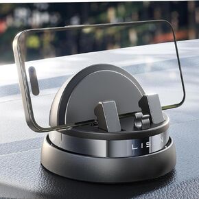 LISEN Car Phone Holder Mount Dashboard,360° Rotatable Dashboard Cell Phone Holder,Multifunctional Phone Mount for Car,Car Phone Mount iPhone Compatible with iPhone 15 Pro Max/14/13/12,Samsung S23/22