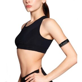 Elastic Armband for Fitbit Charge 4/4 SE/3/3 SE Fitness Tracker Watch, Adjustable Sport Workout Women Men Stretchy Arm or Ankle Band Strap (Black)