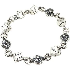 Exquisite 925 Silver Cross Pendant Bracelet: Timeless Elegance for Her & Him | Chrome Finish | Thoughtful Gift for Women and Men in Saudi Arabia