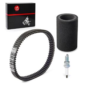 MOTO1988 Heavy Duty Drive Belt and Air Filter Foam for Yamaha Grizzly 400 450 2007-2014 Kodiak 400 2004-2006 Kodiak 450 2005-2006 2018-2021 5GH-17641-10-00