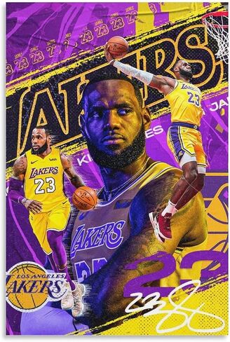 Kobe Bryant Poster Wall Art Canvas Print Poster Home Bathroom Bedroom Office Living Room Decor Canvas Poster Unframe:12x18inch(30x45cm) in Kuwait