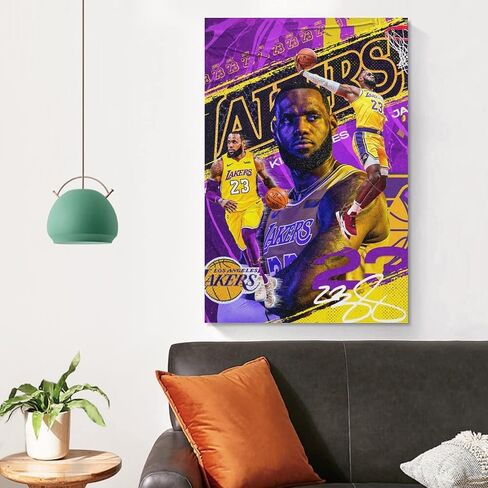 Kobe Bryant Poster Wall Art Canvas Print Poster Home Bathroom Bedroom Office Living Room Decor Canvas Poster Unframe:12x18inch(30x45cm) in Kuwait